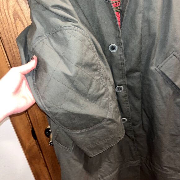 Atlantic Rancher DryHandle Insulated Chore Coat Trench Green Barn Jacket Men's M - Picture 5 of 12
